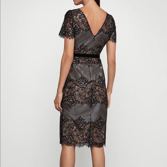 BCBGMaxAzria Metallica lace cocktail dress 2 - Picture 5 of 5